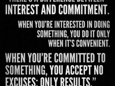 There’s always a way when you are committed